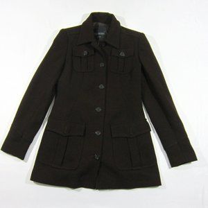 Women's VALENTINO JEANS Brown Wool Jacket Coat 40